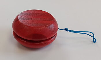 Yo-Yo av bambu, röd