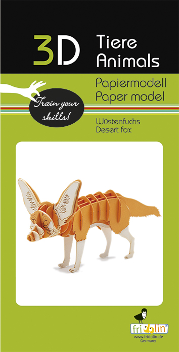 3D-pappersmodell, Ökenräv - 2