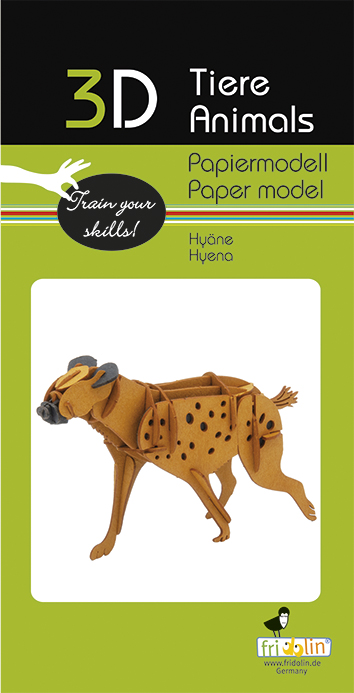 3D-pappersmodell, Hyena - 2