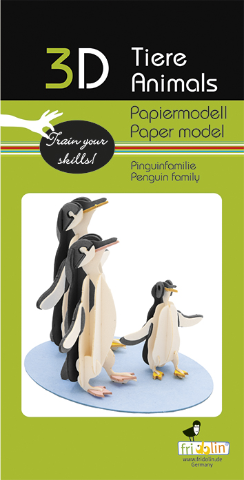 3D-pappersmodell, Pingvinfamilj - 2