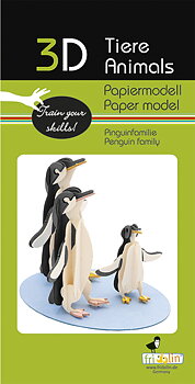 3D-pappersmodell, Pingvinfamilj