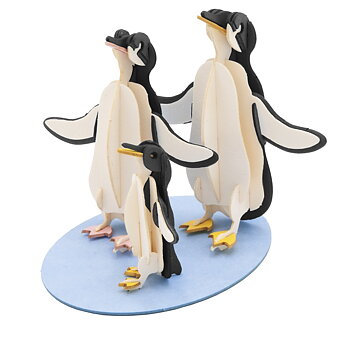 3D-pappersmodell, Pingvinfamilj
