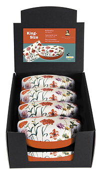 King-size brilleetuier med pudseklude, Maria Sibylla Merian, Borddisplay med 8 stk.