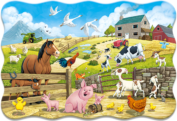Animals on the Farm, 20-bitarspussel Maxi (C-02429)