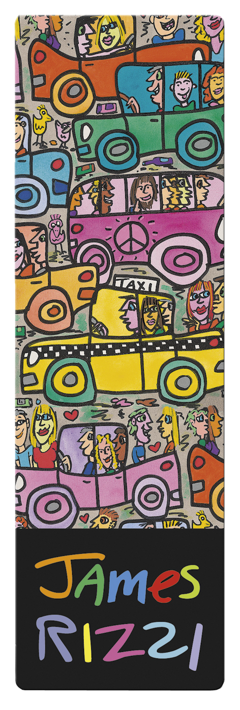 Bokmärke i papp, The Romance of the Road, James Rizzi, TEMA-produkt