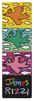 Bogmærke i pap, Birds, James Rizzi TEMA-produkt