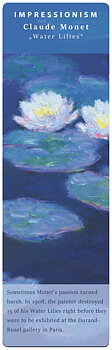 Bogmærke i pap, Åkander, Claude Monet TEMA-produkt