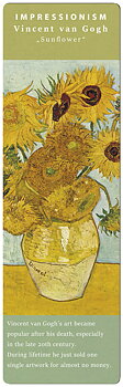 Bogmærke i pap, Solsikker, Vincent van Gogh TEMA-produkt
