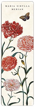 Bogmærke i pap, Nelliker, Maria Sibylla Merian