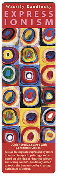 Bogmærke i pap, Farvestudie kvadrater, Vasilij Kandinsky TEMA-produkt