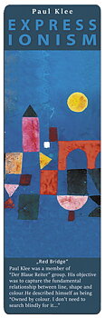 Bokmärke i papp, Röd bro, Paul Klee, TEMA-produkt