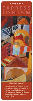Bokmärke i papp, Tempelträdgården, Paul Klee, TEMA-produkt