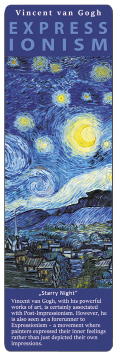 Bokmärke i papp, Stjärnnatt, Van Gogh, TEMA-produkt