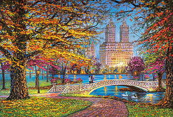 Autumn Stroll, Central Park, puslespil med 1500 brikker (C-151844)