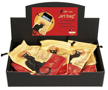 Art Bags, Chat Noir, Théophile Steinlen, Borddisplay med 24 stk. TEMA-produkt