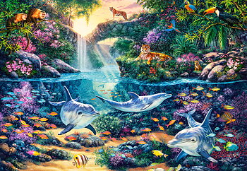 Jungle Paradise, 1500-bitarspussel (C-151875)