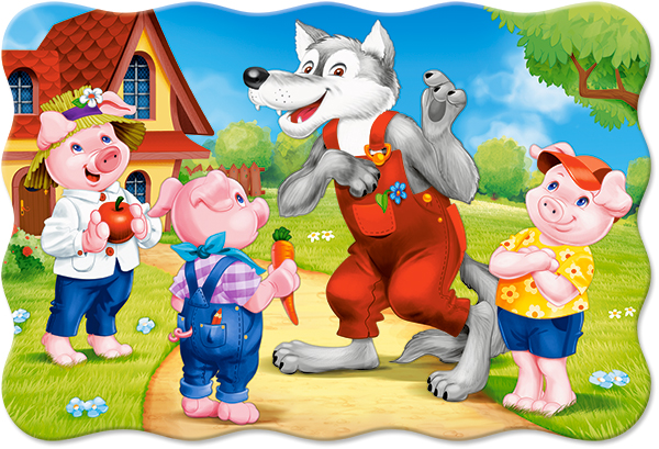 Three Little Pigs, 20-bitarspussel Maxi (C-02399)