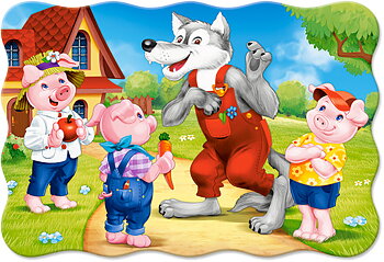 Three Little Pigs, 20-bitarspussel Maxi (C-02399)