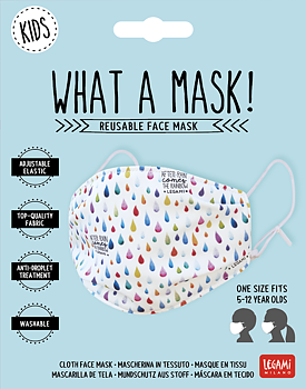 Munskydd/Ansiktsmask av tyg, Kids size, After rain
