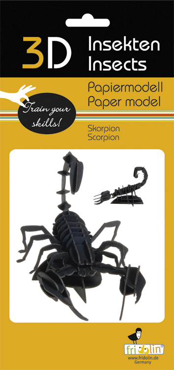 3D-pappersmodell, Skorpion - 2