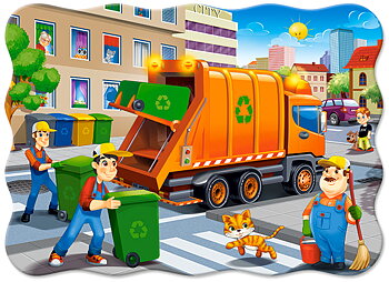 Garbage Car, 30-bitarspussel (B-03778)