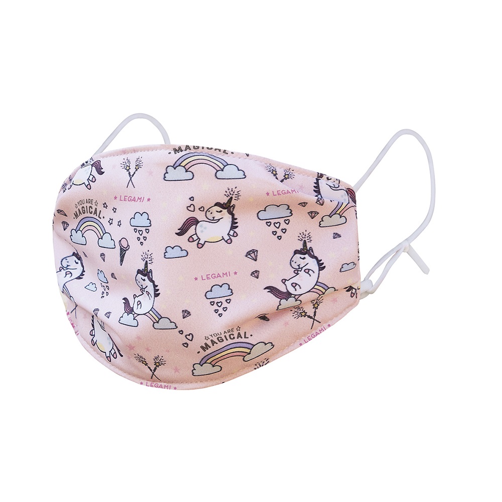 Munskydd/Ansiktsmask av tyg, Kids size, Unicorn