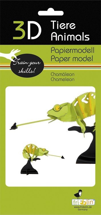 3D-pappersmodell, Kameleont - 2