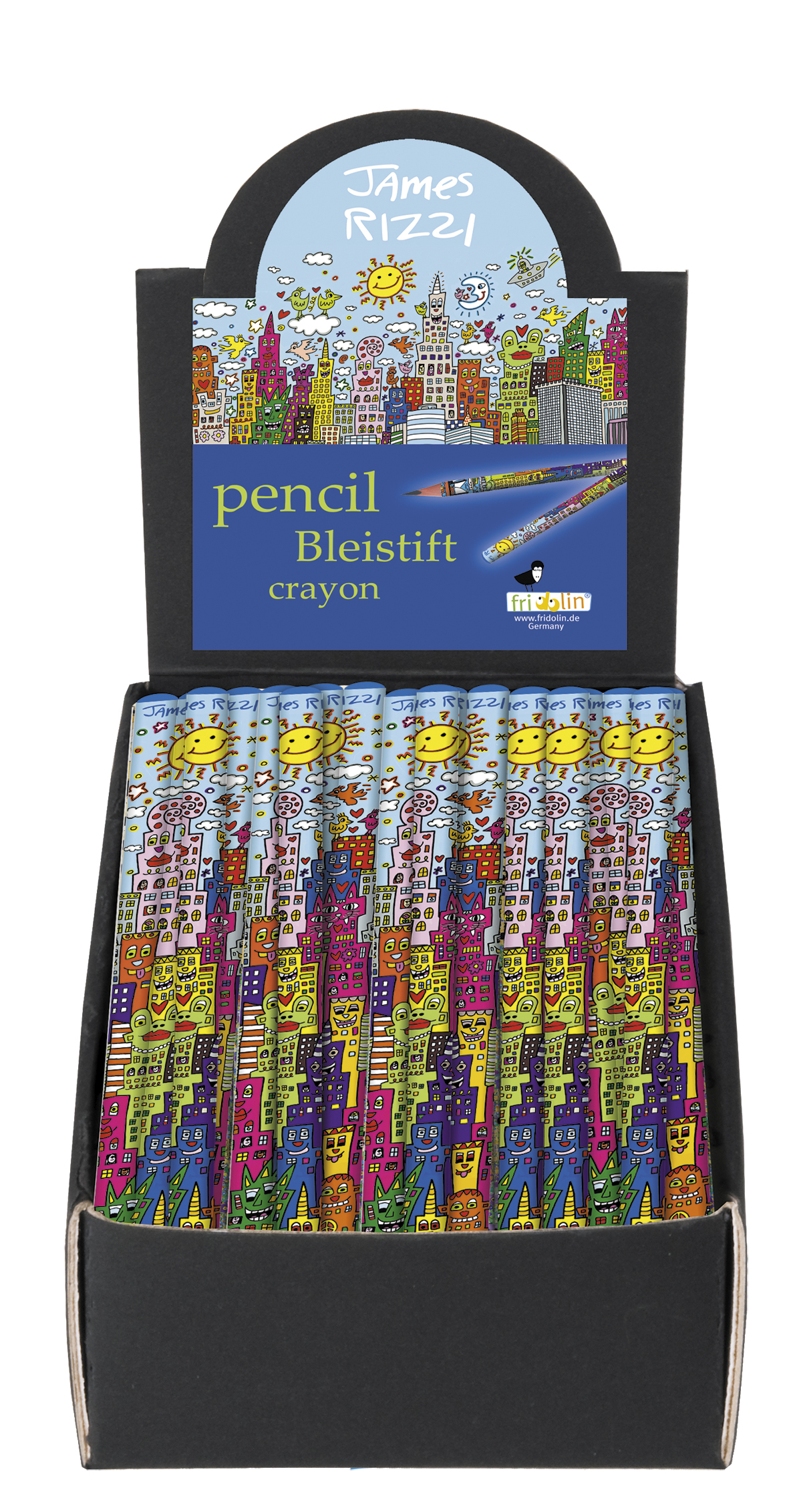 Blyanter, James Rizzi, Borddisplay med 50 stk. TEMA-produkt