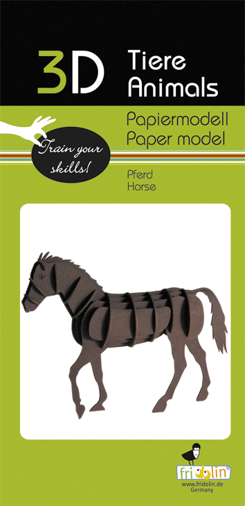 3D-pappersmodell, Häst - 2