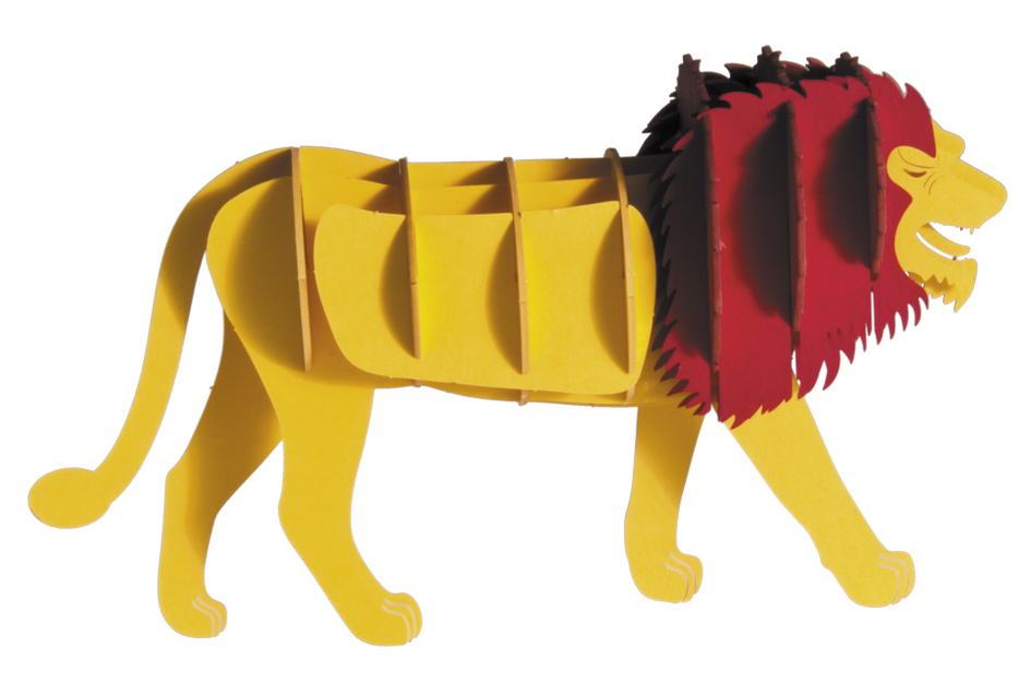 3D-papirmodel, Løve