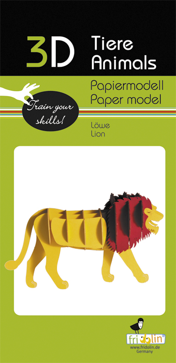 3D-papirmodel, Løve - 2