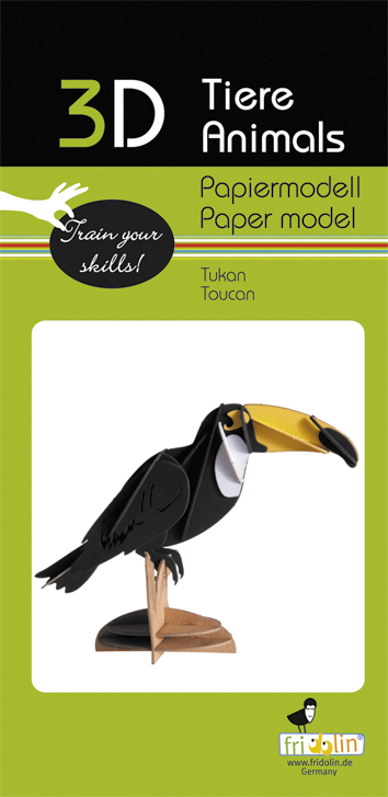 3D-pappersmodell, Tukan - 2