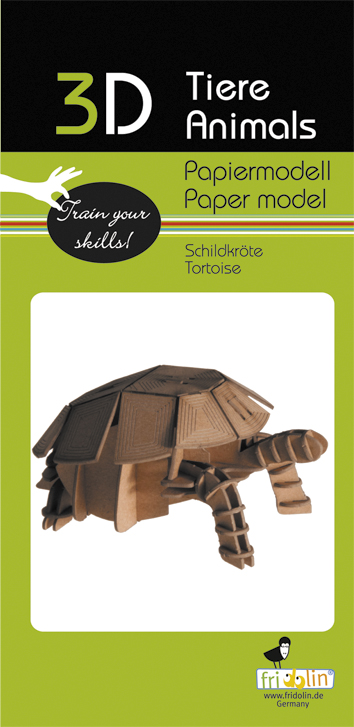 3D-pappersmodell, Sköldpadda - 2