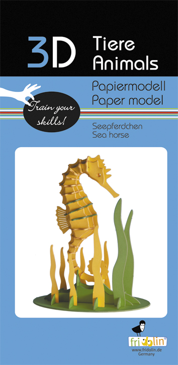 3D-pappersmodell, Sjöhäst - 2