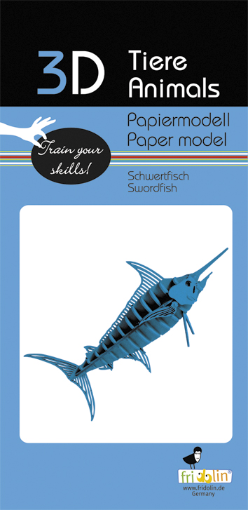 3D-pappersmodell, Svärdfisk - 2