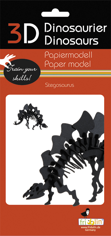 3D-pappersmodell, Stegosaurus - 2