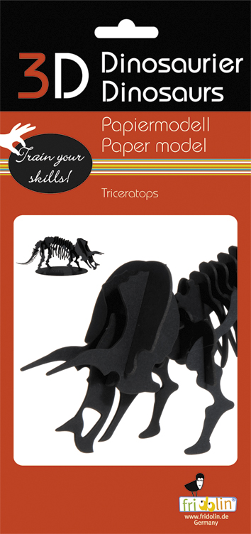 3D-pappersmodell, Triceratops - 2