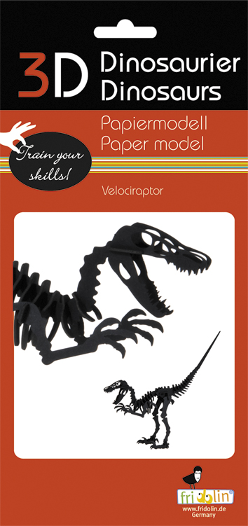 3D-pappersmodell, Velociraptor - 2