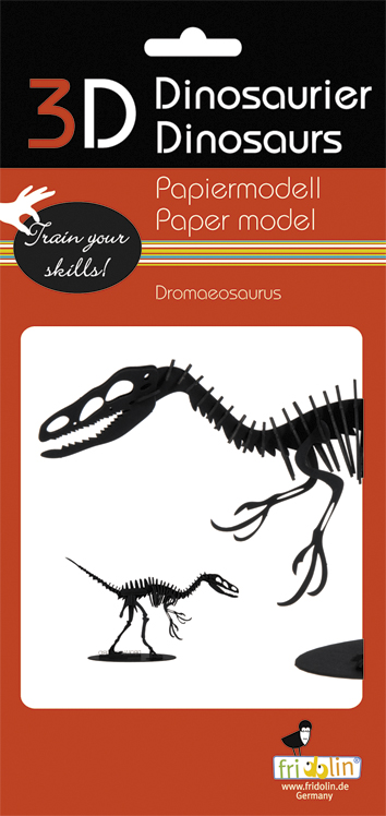 3D-pappersmodell, Dromaeosaurus - 2