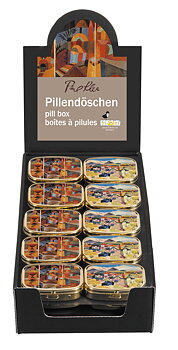 Pilleraskar med spegel, Paul Klee, Bordsdisplay med 30 st., TEMA-produkt