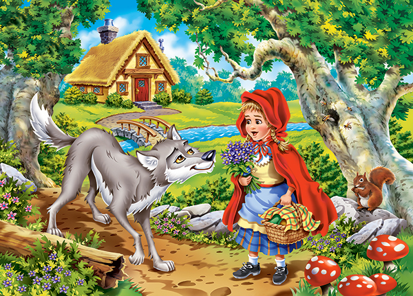 Little Red Riding Hood, puslespil med 60 brikker (B-066117)