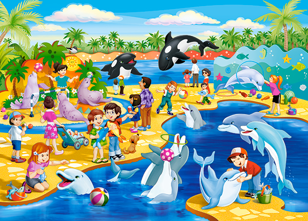 Dolphinarium, 60-bitarspussel (B-066148)