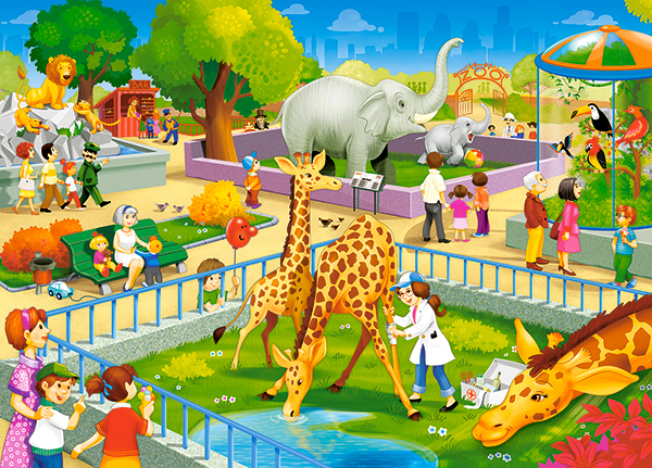 Zoo Visit, 60-bitarspussel (B-066155)