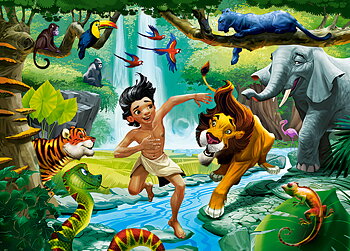 Jungle Book, 120-bitarspussel (B-13487)