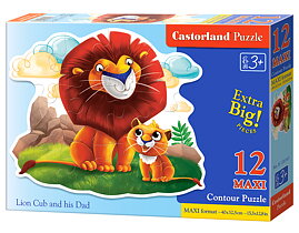 Castorland, 12 Maxibrikker, Standardsortiment