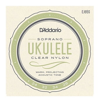 D'addario EJ65S Ukulele Nylonsträngar