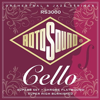 Rotosound Orchestral & Jazz strängset cello 4/4 chrome flatwound