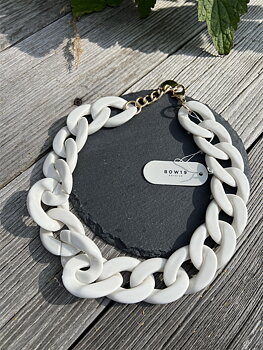 BOW19 Big Chain Necklace Offwhite -New in-