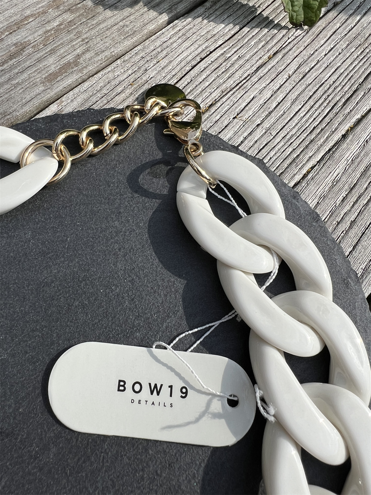 BOW19 Big Chain Necklace Offwhite -New in- - 3