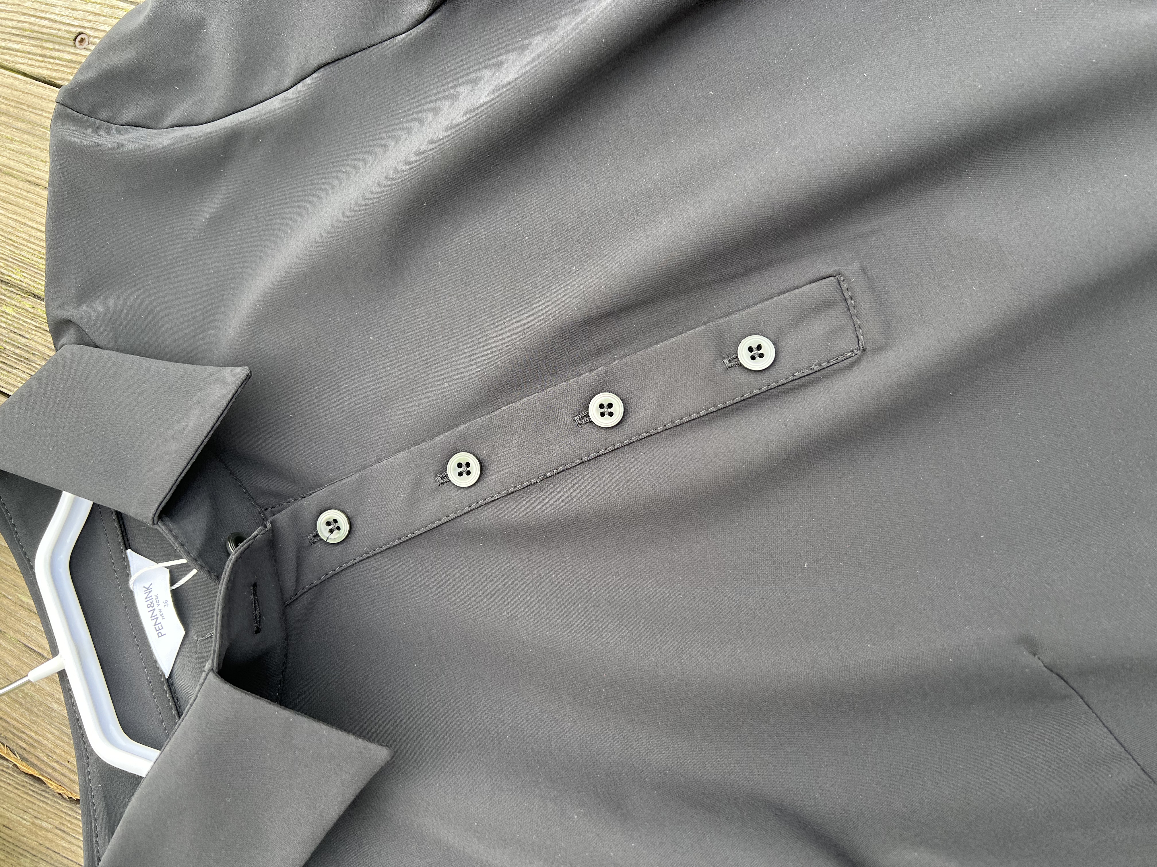 PENN&INK Lux-ltd Shirt Black - 3